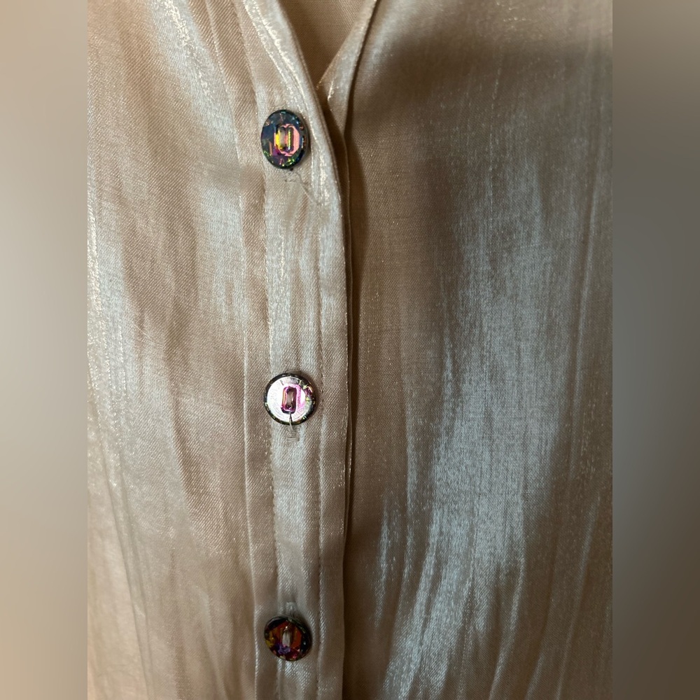 ✌️4 for $20✌️ Shimmery satiny Puli blouse - Picture 5 of 14
